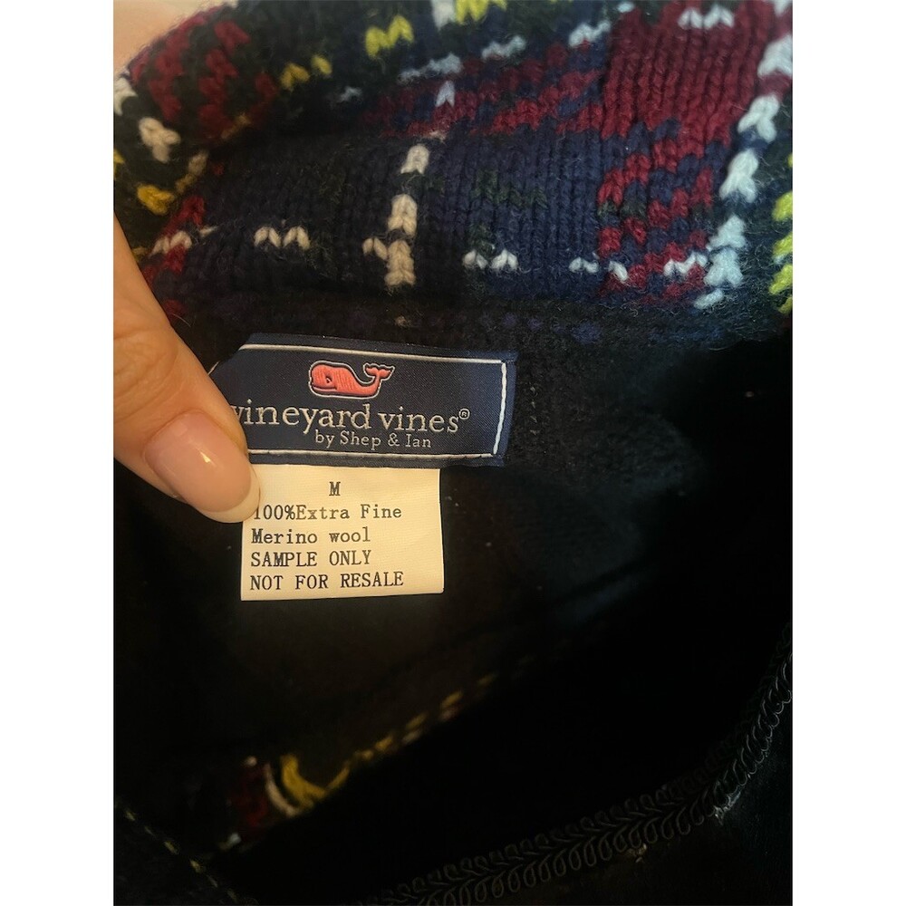 NWOT Vineyard Vines Cardigan Sweater Jacket Men's 100% Extra Fine Merino Wool - Picture 7 of 7